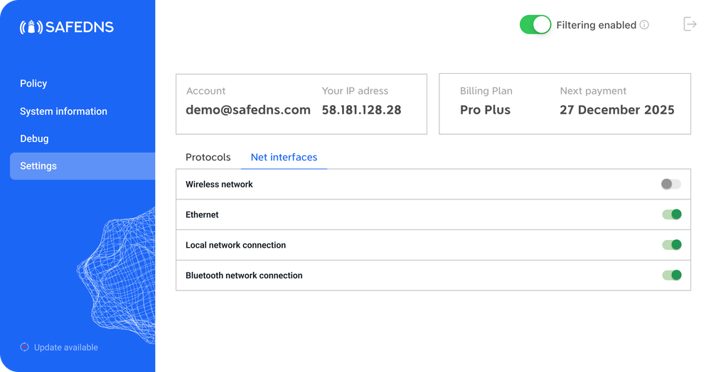 SafeDNS Releases Desktop Agent Version 4.0.0 for Windows, MacOS, and Linux