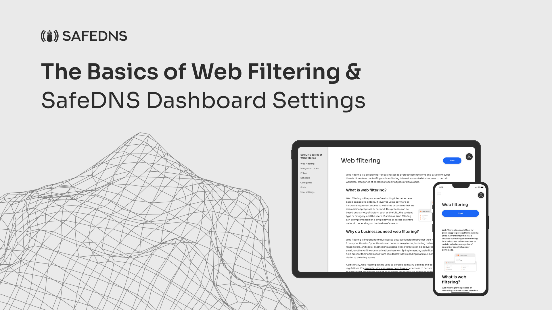 SafeDNS Course: The Basics of Web Filtering and SafeDNS Dashboard Settings