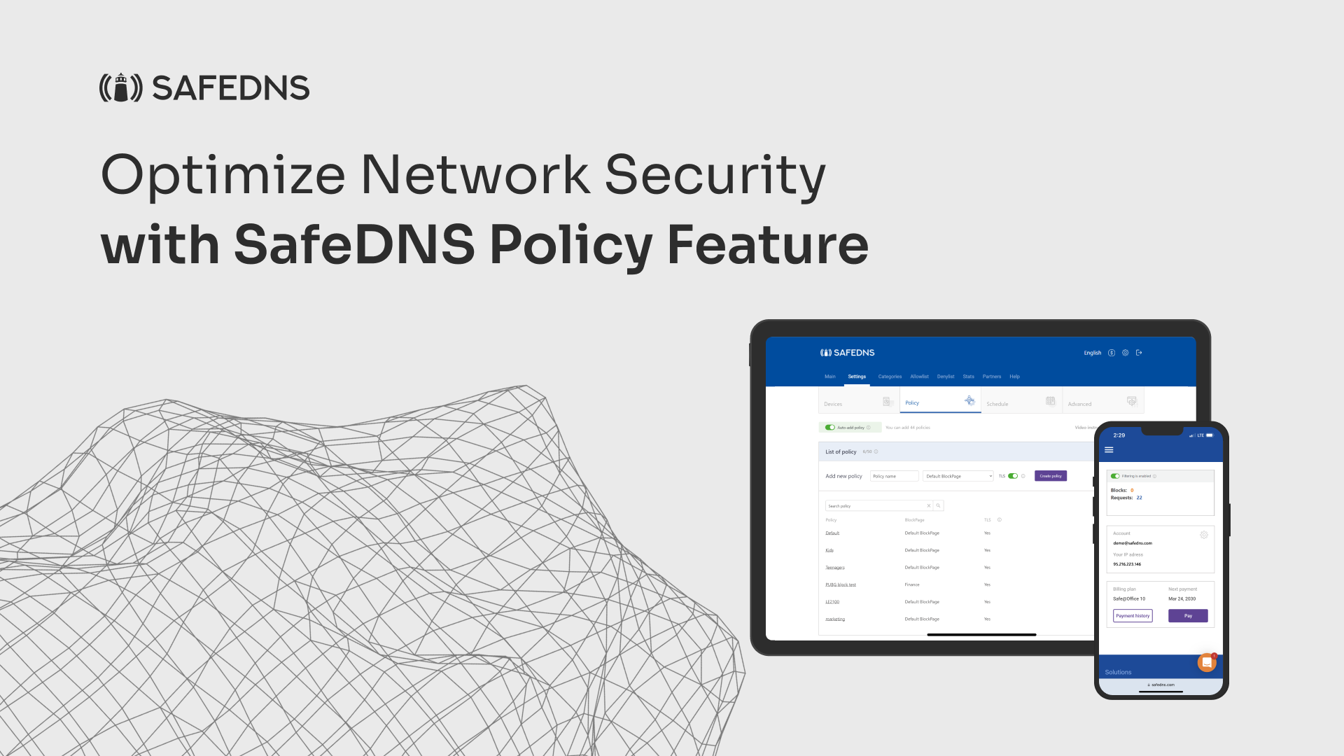 Optimize Network Security with SafeDNS Policy Feature