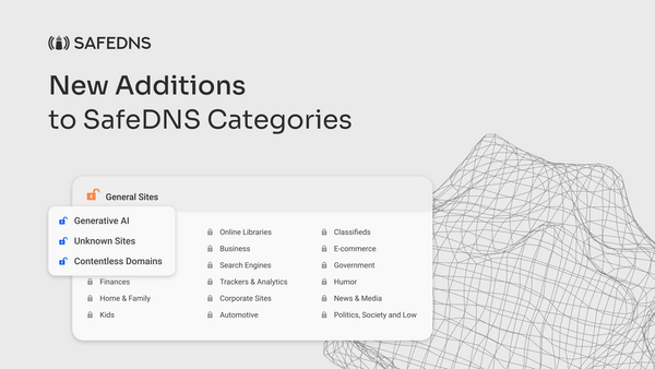 New Additions to SafeDNS Categories